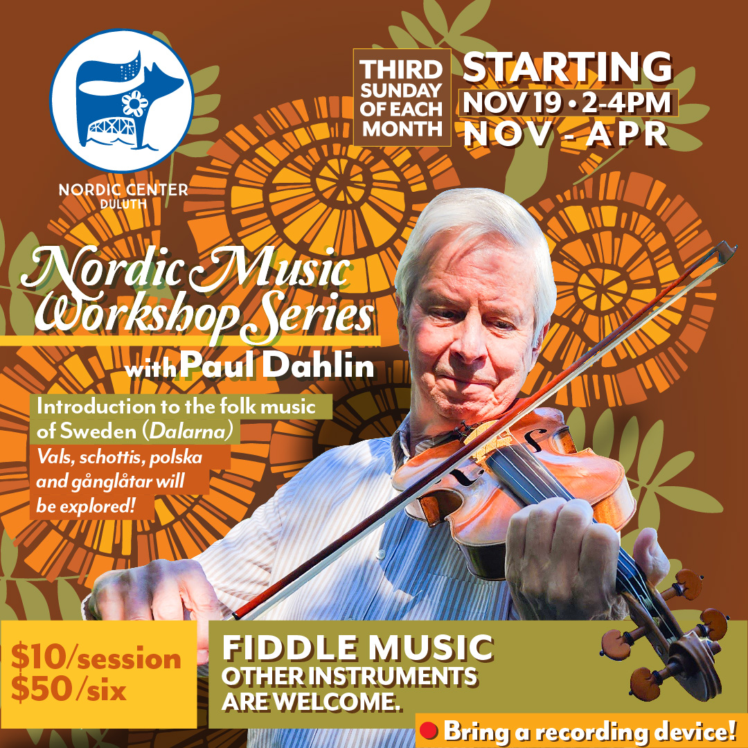Nordic Music Workshop Series with Paul Dahlin at the Nordic Center Duluth
