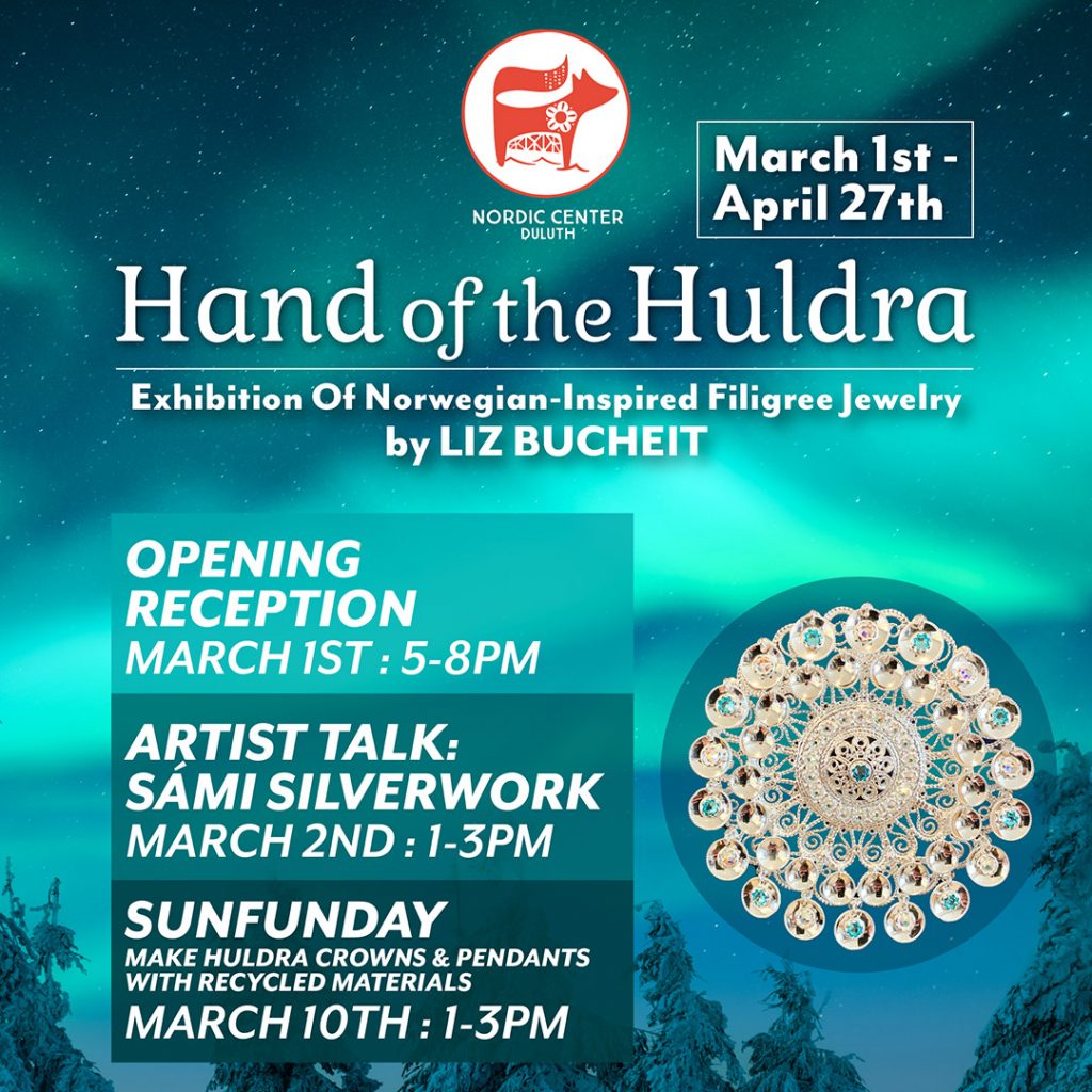 Nordic Center Duluth Minnesota - Hand of Huldra Exhibition Key Dates